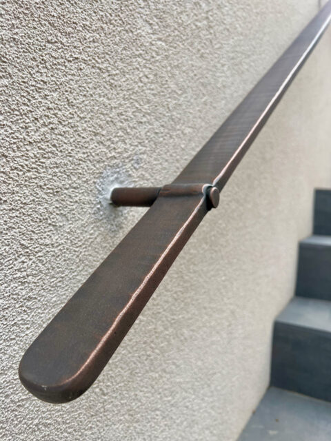 Bronze edge handrail - James Price Blacksmith Ltd